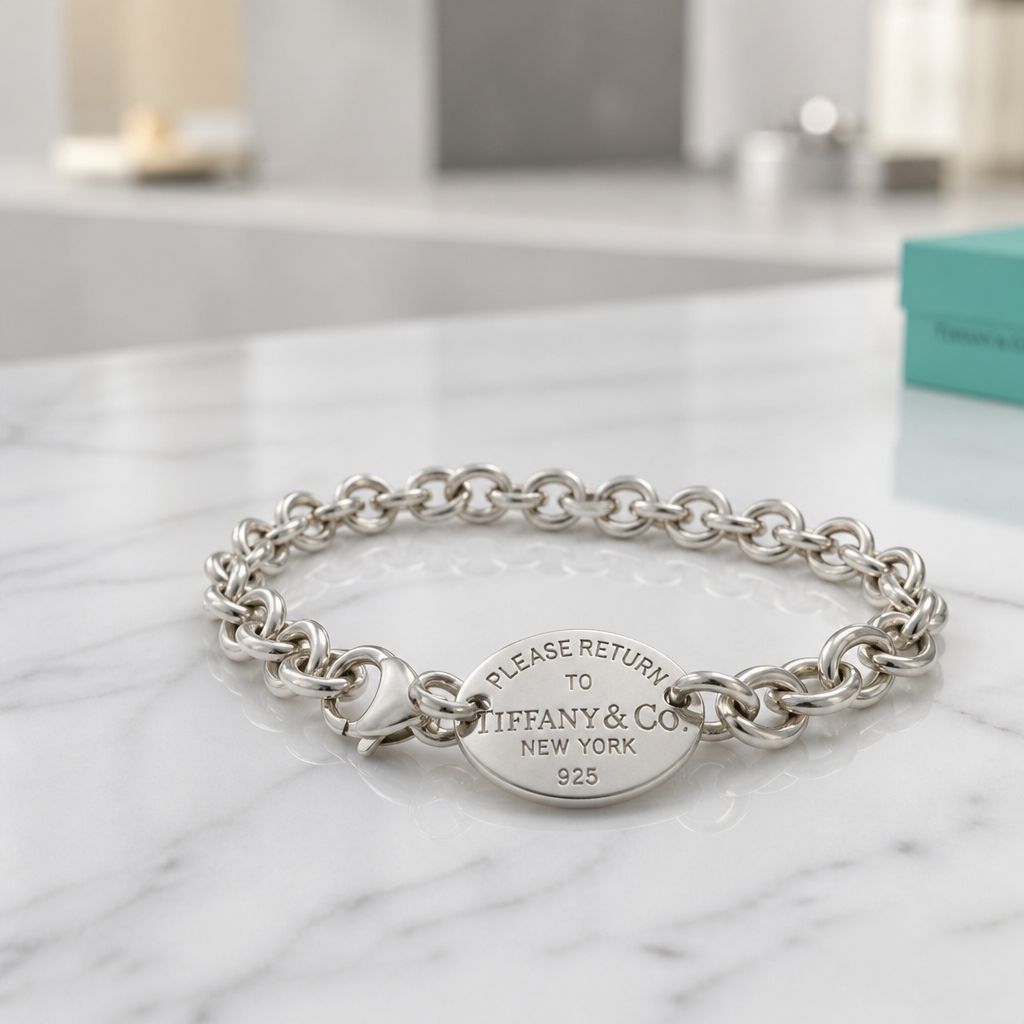 The Tiffany & Co. Return to Tiffany Oval Tag Bracelet.