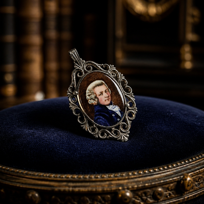 The Antique Silver Portrait Brooch.