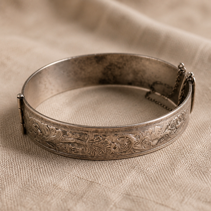 The Engraved Floral Cuff Bracelet.