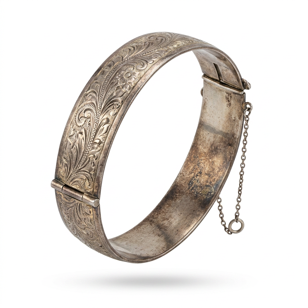 The Engraved Floral Cuff Bracelet.