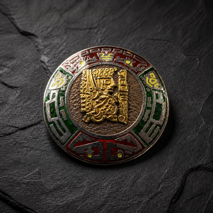 The Peruvian Inca Gold &amp; Enamel Medallion.