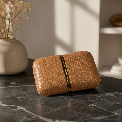 The Vintage Tan Leather Purse Watch.