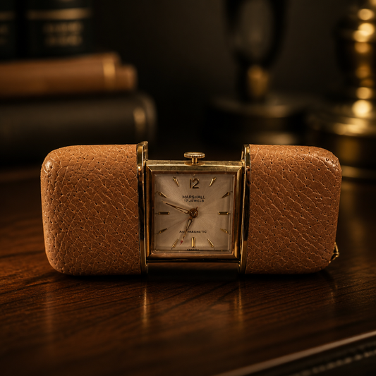 The Vintage Tan Leather Purse Watch.