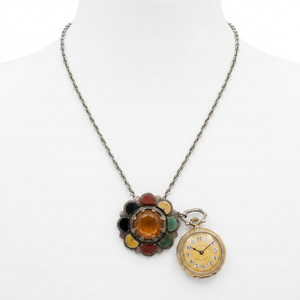 The Vintage Floral Watch Pendant.