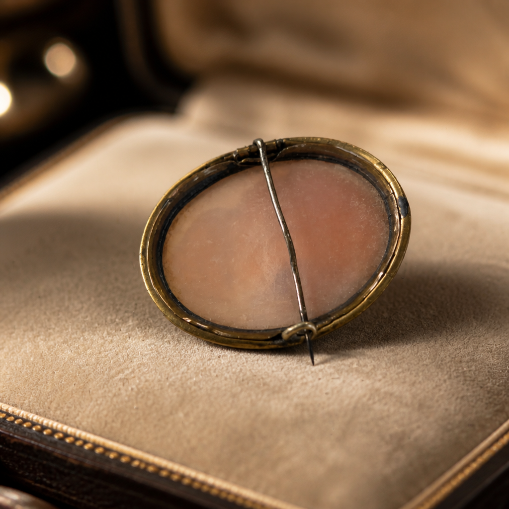 The Carved Shell Cameo Brooch.