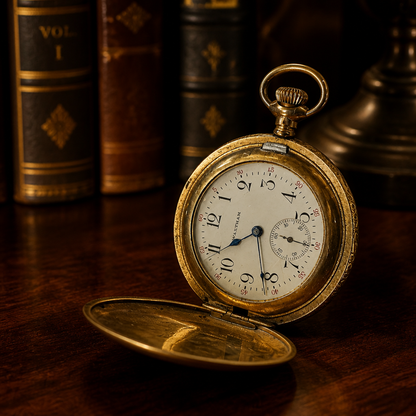 The Antique Gold Open-Face Pocket Watch.