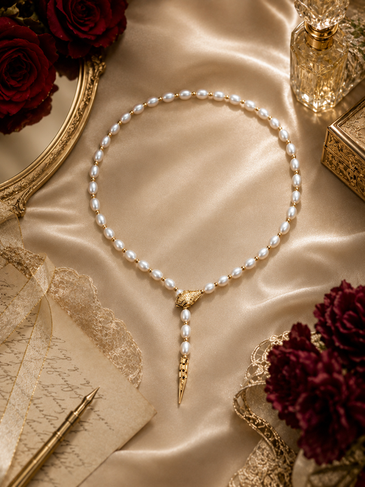 Serpentina Pearl Necklace
