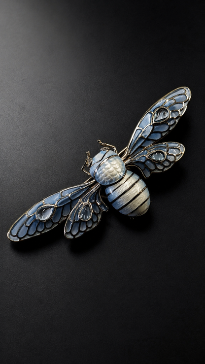 The Celestine Bee Brooch