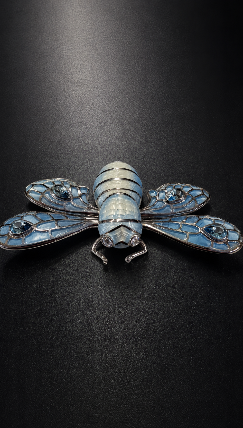 The Celestine Bee Brooch