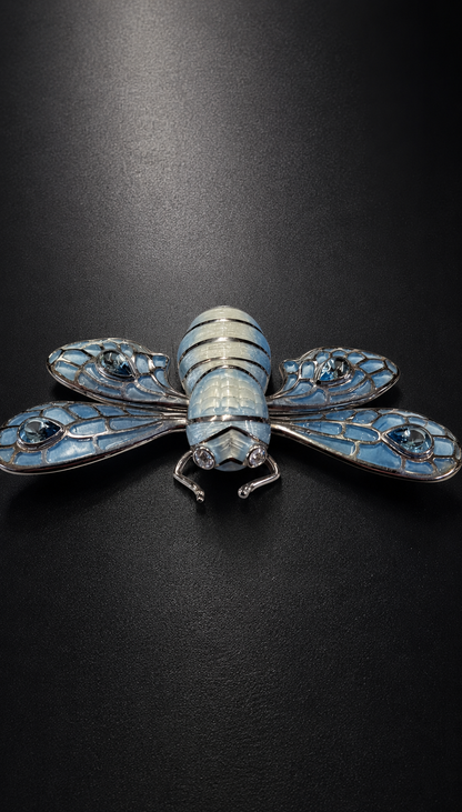 The Celestine Bee Brooch