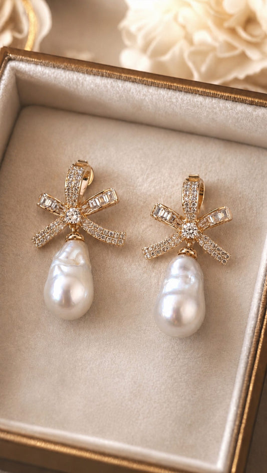Celestial Knot Baroque Earrings