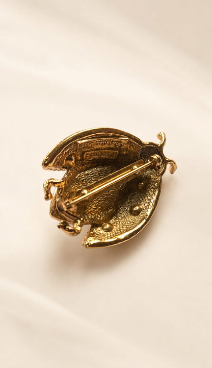 Vintage Christian Dior Beetle/Ladybug Brooch