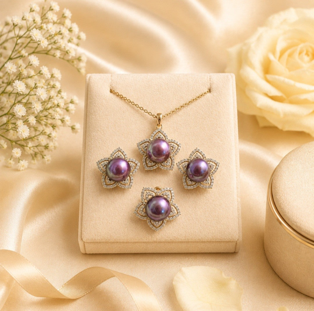 Twilight Blossom Edison Pearl Set