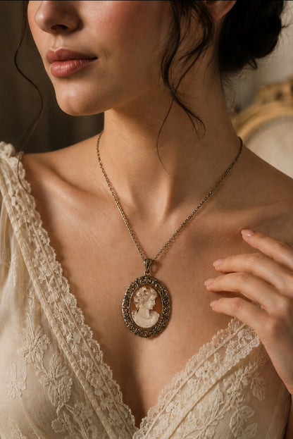 Classic Cameo Brooch - Pendant (Victorian Era)
