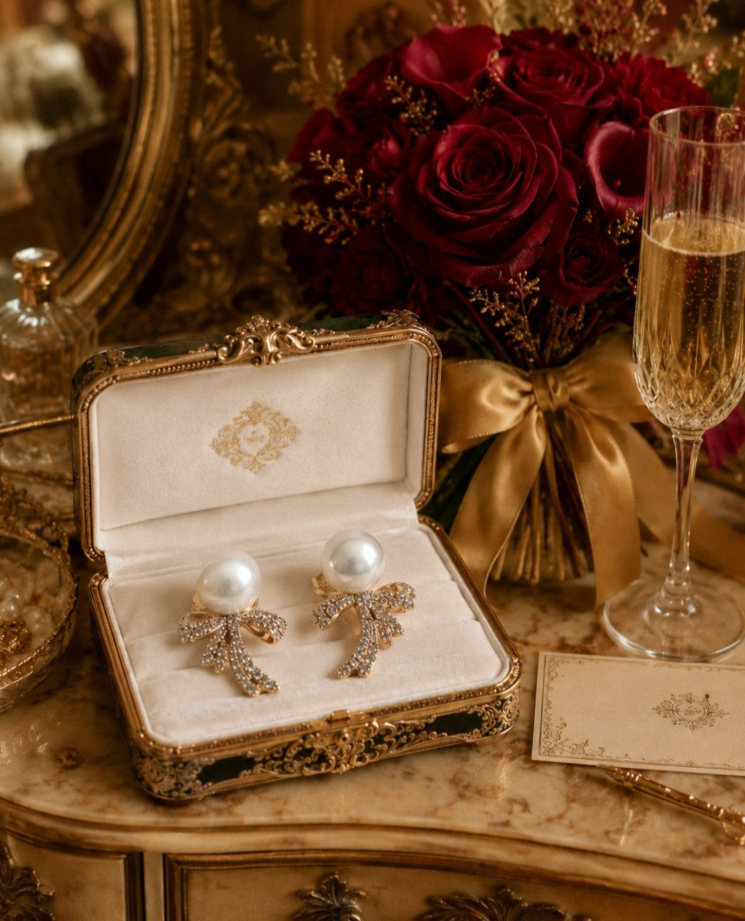 The Seraphina Bow Pearls