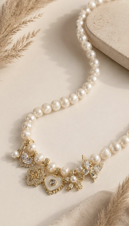 Enchanted Garden Pearl Choker