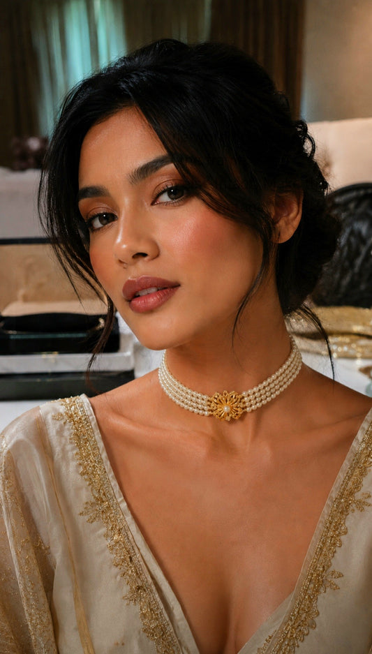 Antique Aurelia Pearl Choker