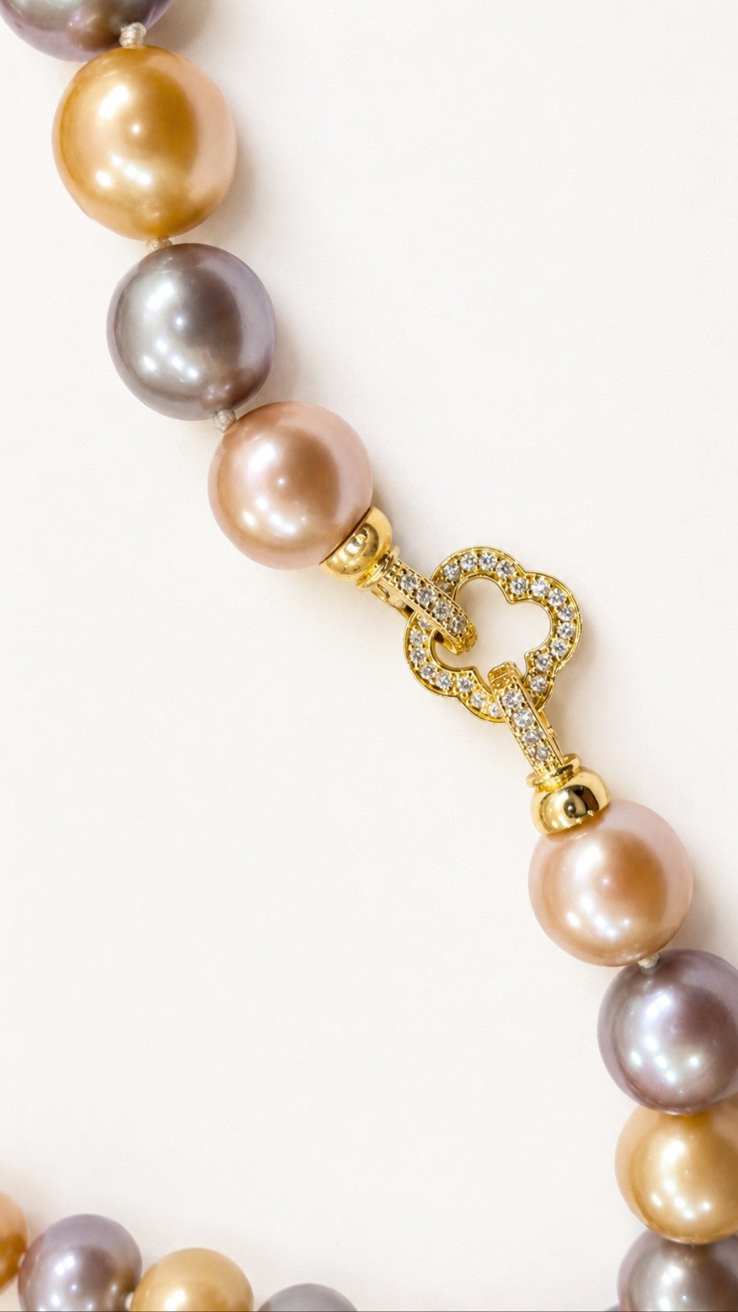 Natural Multi-Color Metallic Edison Pearl Necklace & Earring Set